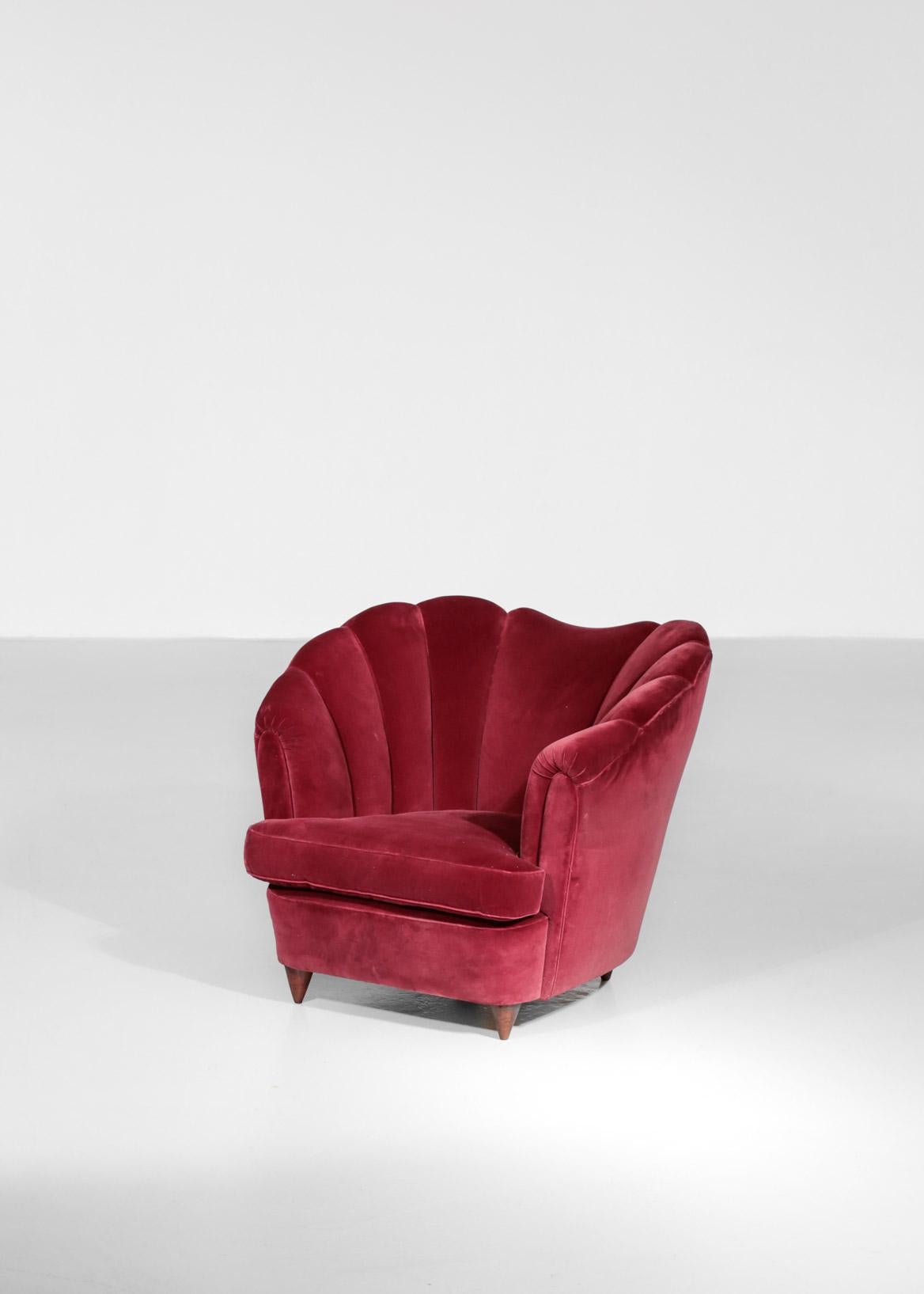 burgundy velvet chair