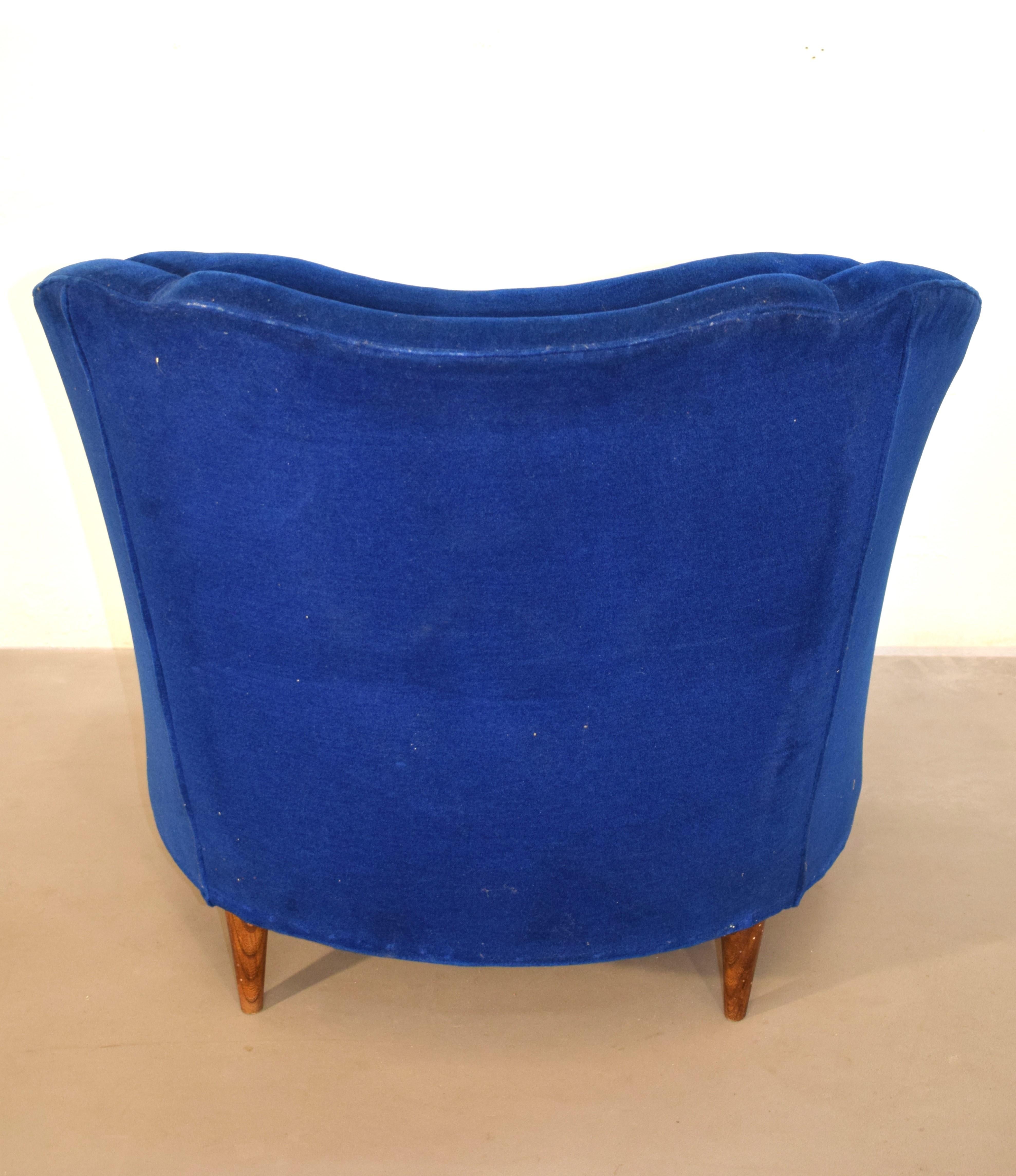 Paire de fauteuils italiens, années 1950 en vente 4