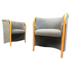 Pair of italian armchairs, 1980s