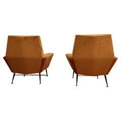 Pair of Italian Armchairs 1950s Attributed to Gigi Radice