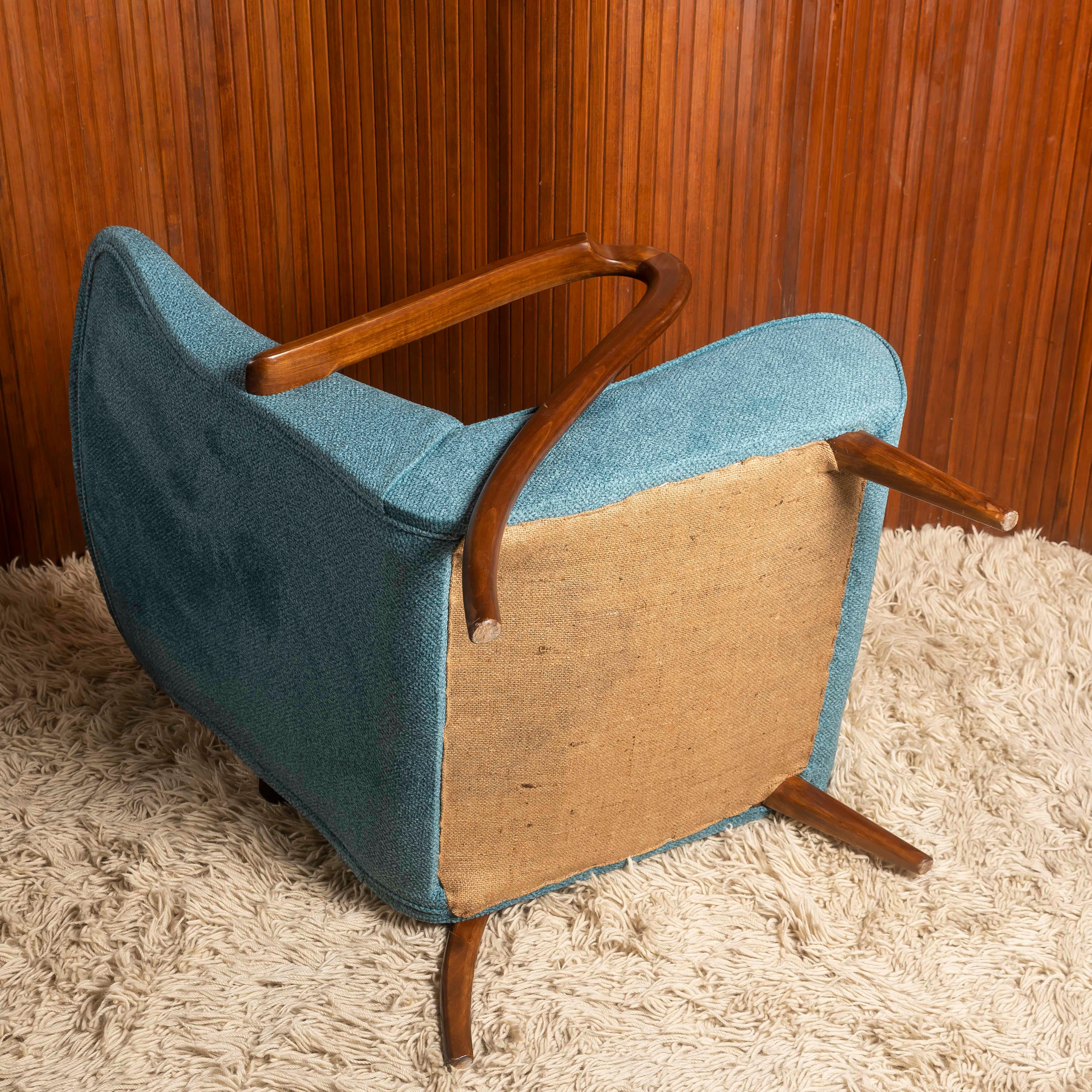 Pareja de sillones italianos atribuidos a Paolo Buffa, hacia 1950 en venta 8