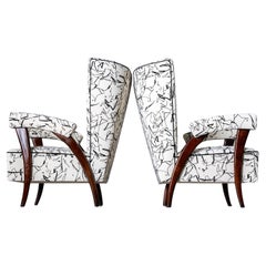 Pair of Italian Armchairs, attributed to Paolo Buffa, Mid-20th Century