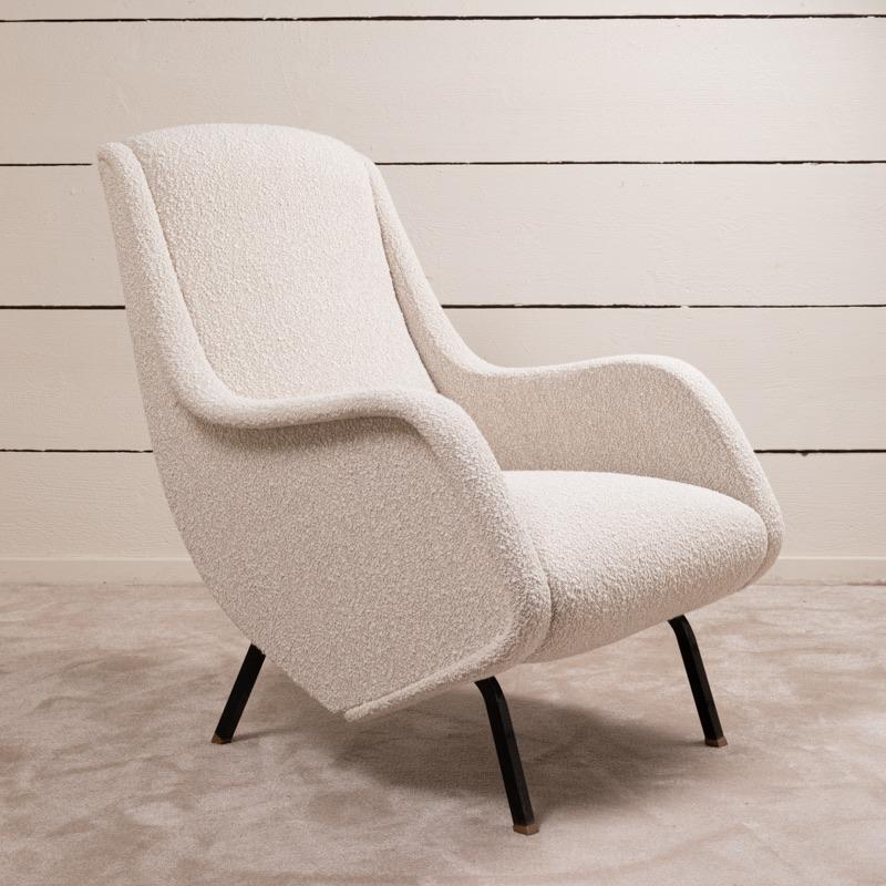 Paire de fauteuils italiens d'Aldo Morbelli - 1950 Bon état - En vente à SAINT-OUEN-SUR-SEINE, FR
