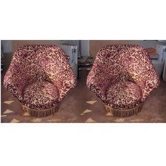 Pair of Italian Armchairs by Federico Munari, 1950