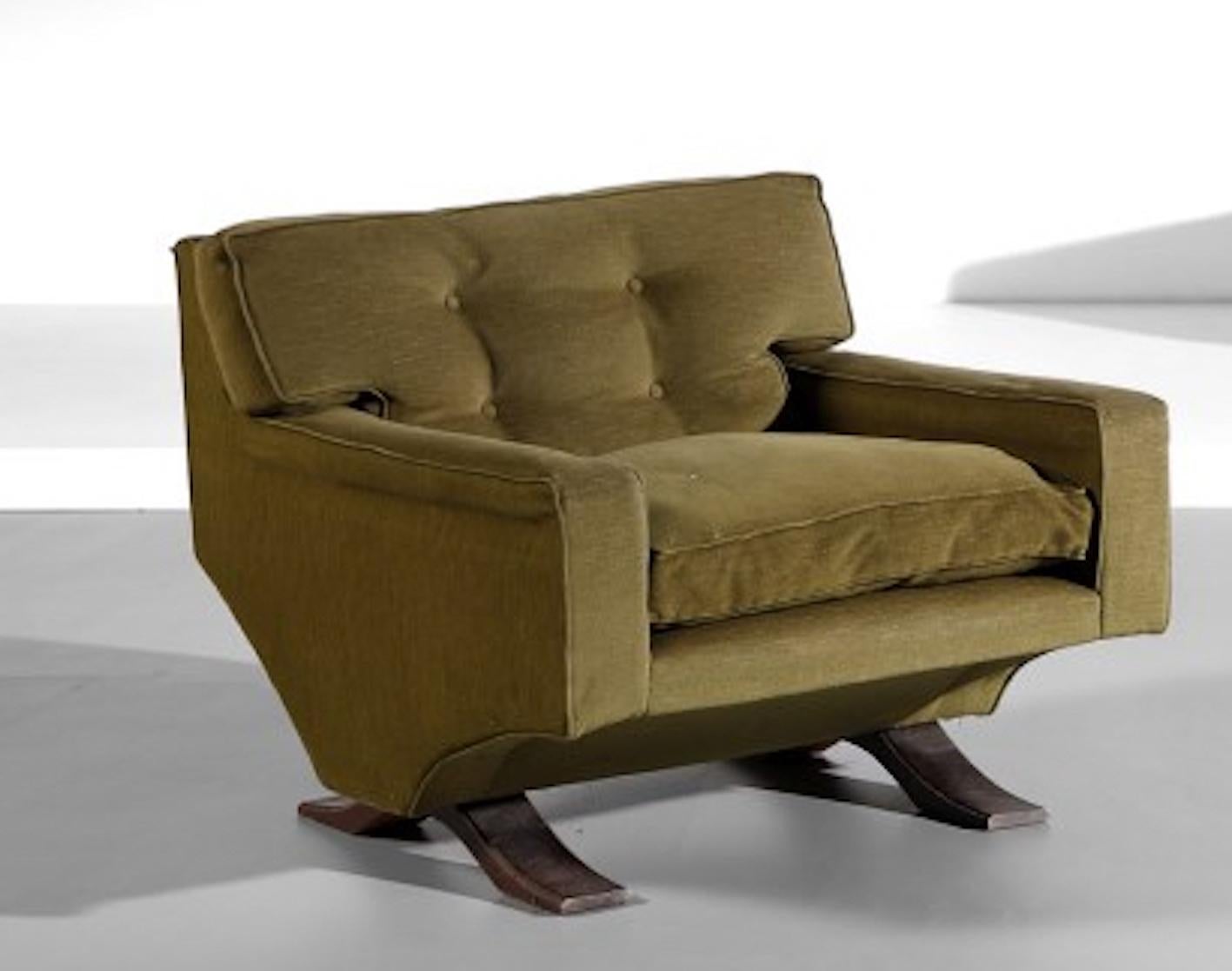 Paire de fauteuils italiens de Franz Sartori pour Flexform, 1965 ( personnalisable) État moyen - En vente à Argelato, BO