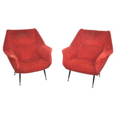 Pair of Italian armchairs by Gigi Radice, 1960s