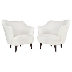 Pair of Italian Armchairs by Gio Ponti for Casa e Giardino, 1930s