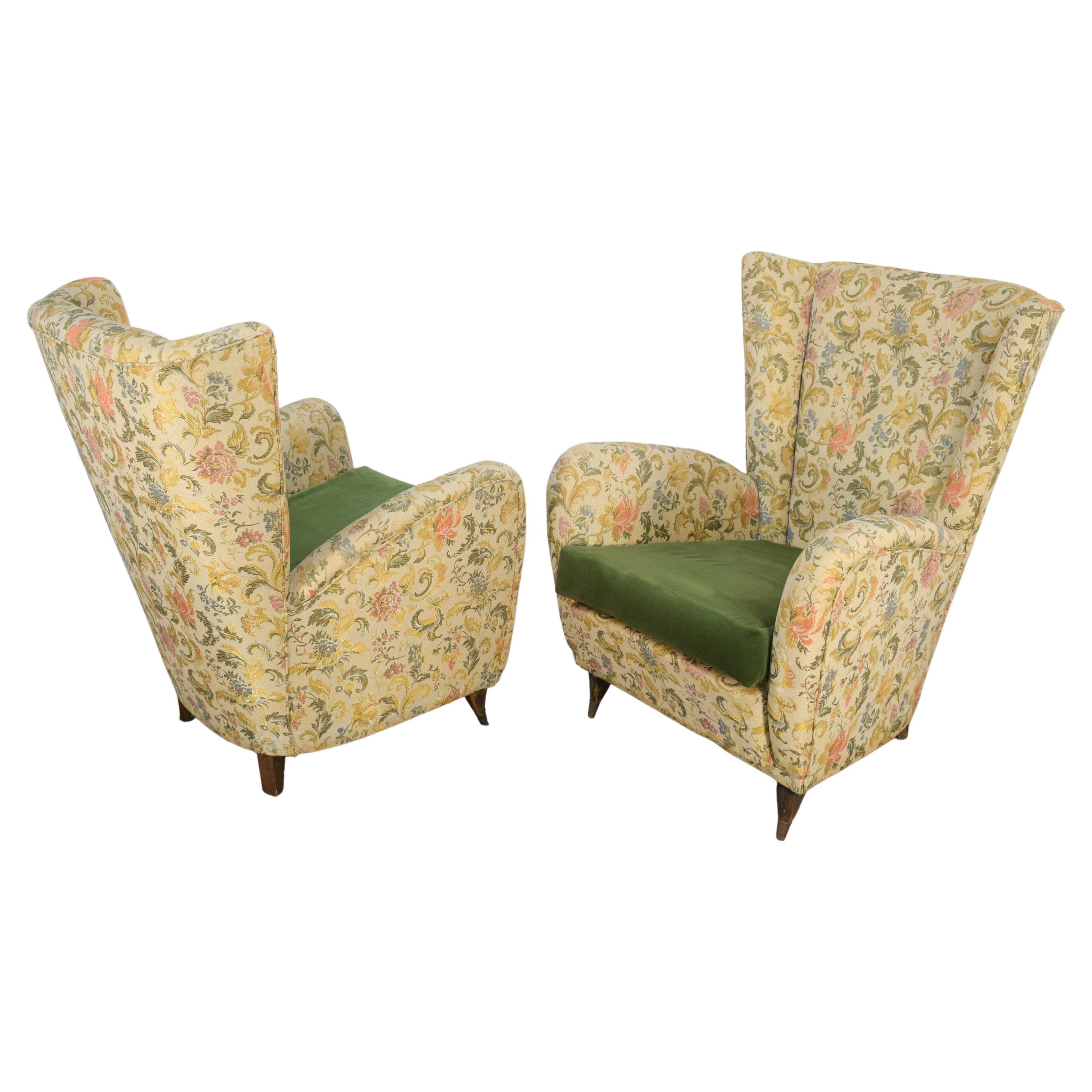 Pair of Italian Armchairs by Paolo Buffa, 1950s