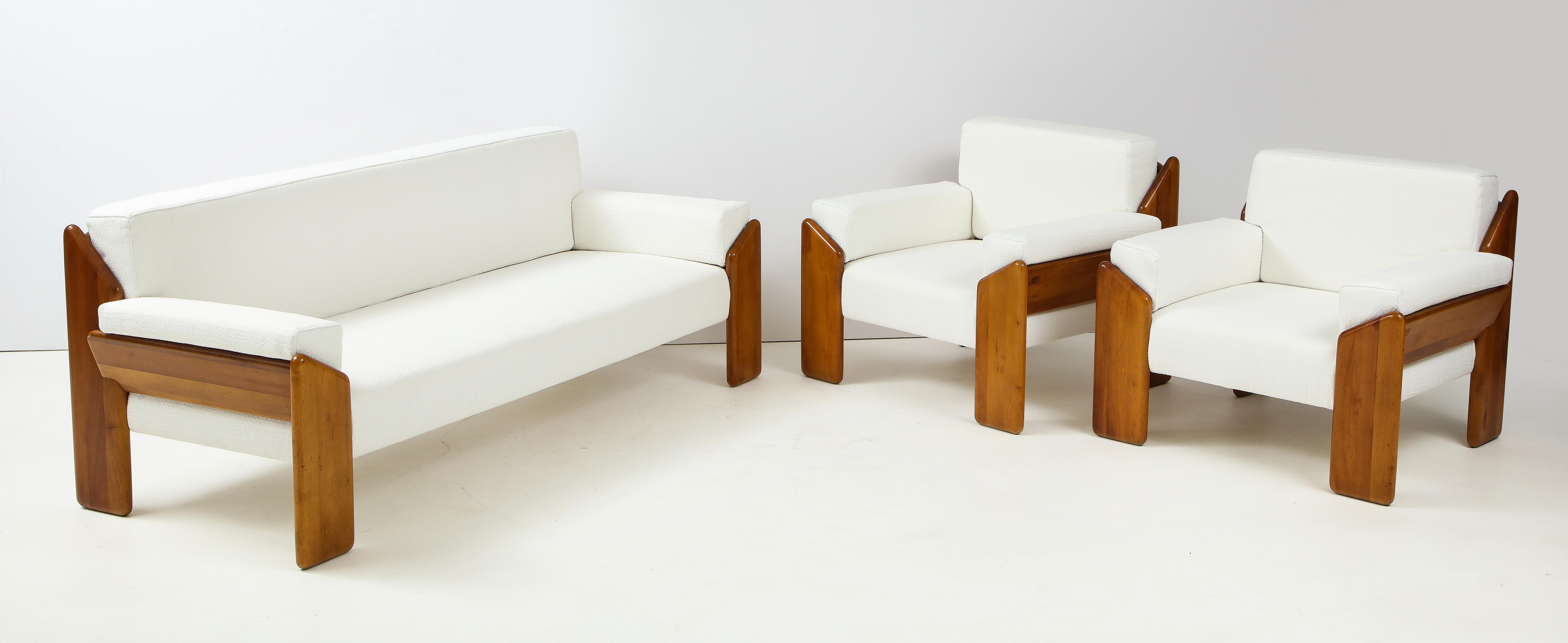 Pair of Italian Armchairs by Sapporo for Mobil Girgi, 1970's 8