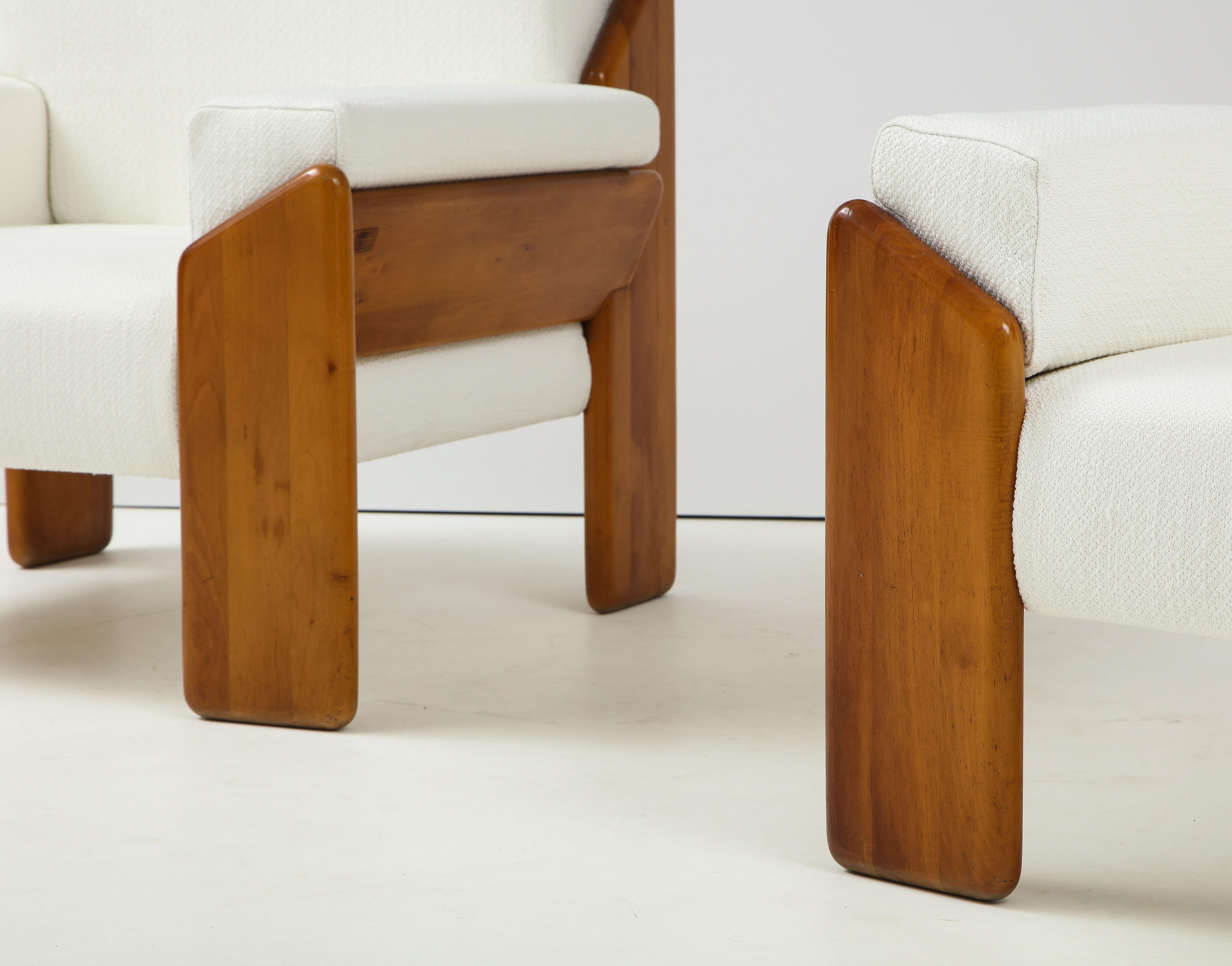 Pair of Italian Armchairs by Sapporo for Mobil Girgi, 1970's 1