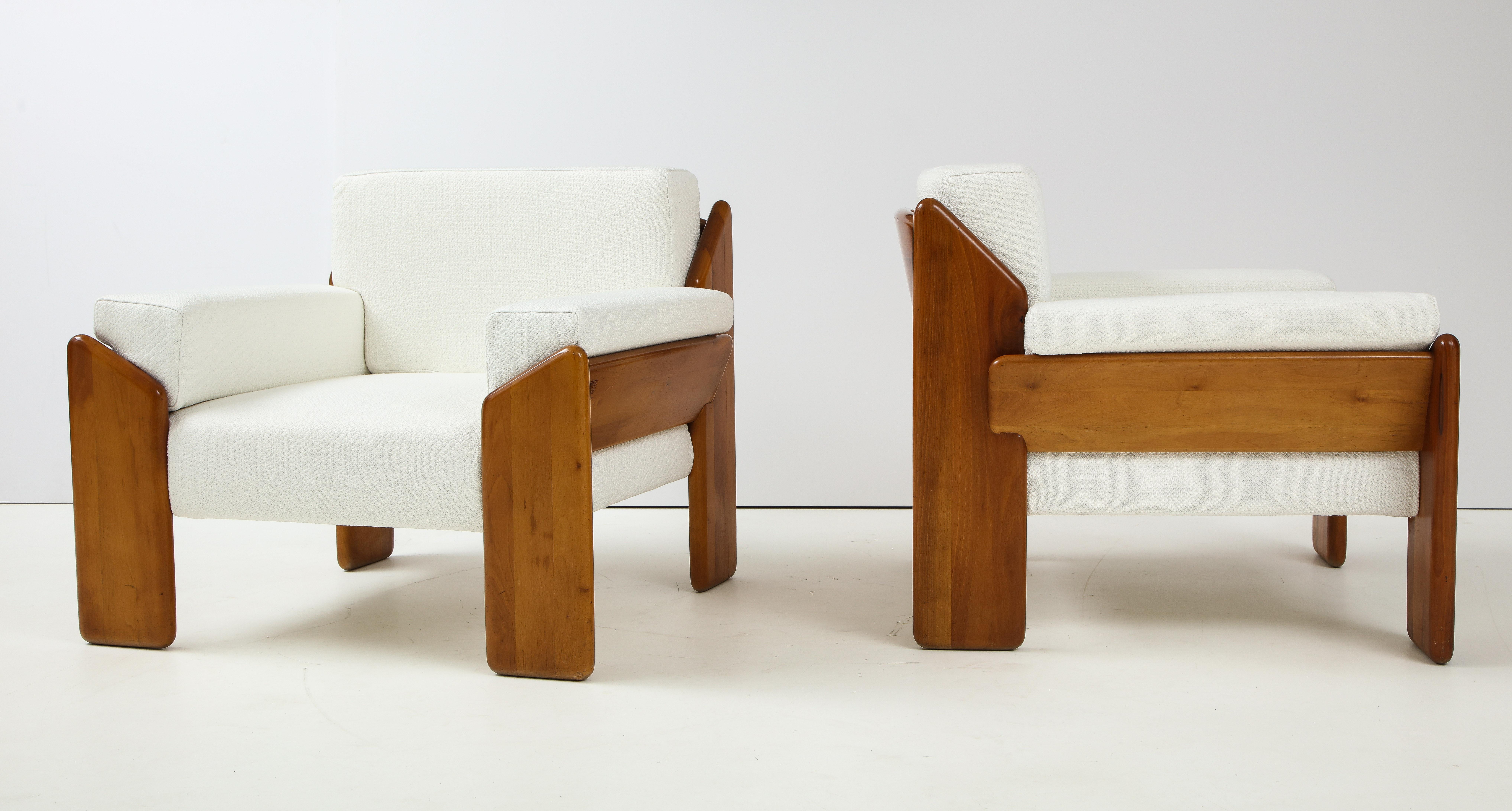Pair of Italian Armchairs by Sapporo for Mobil Girgi, 1970's 3