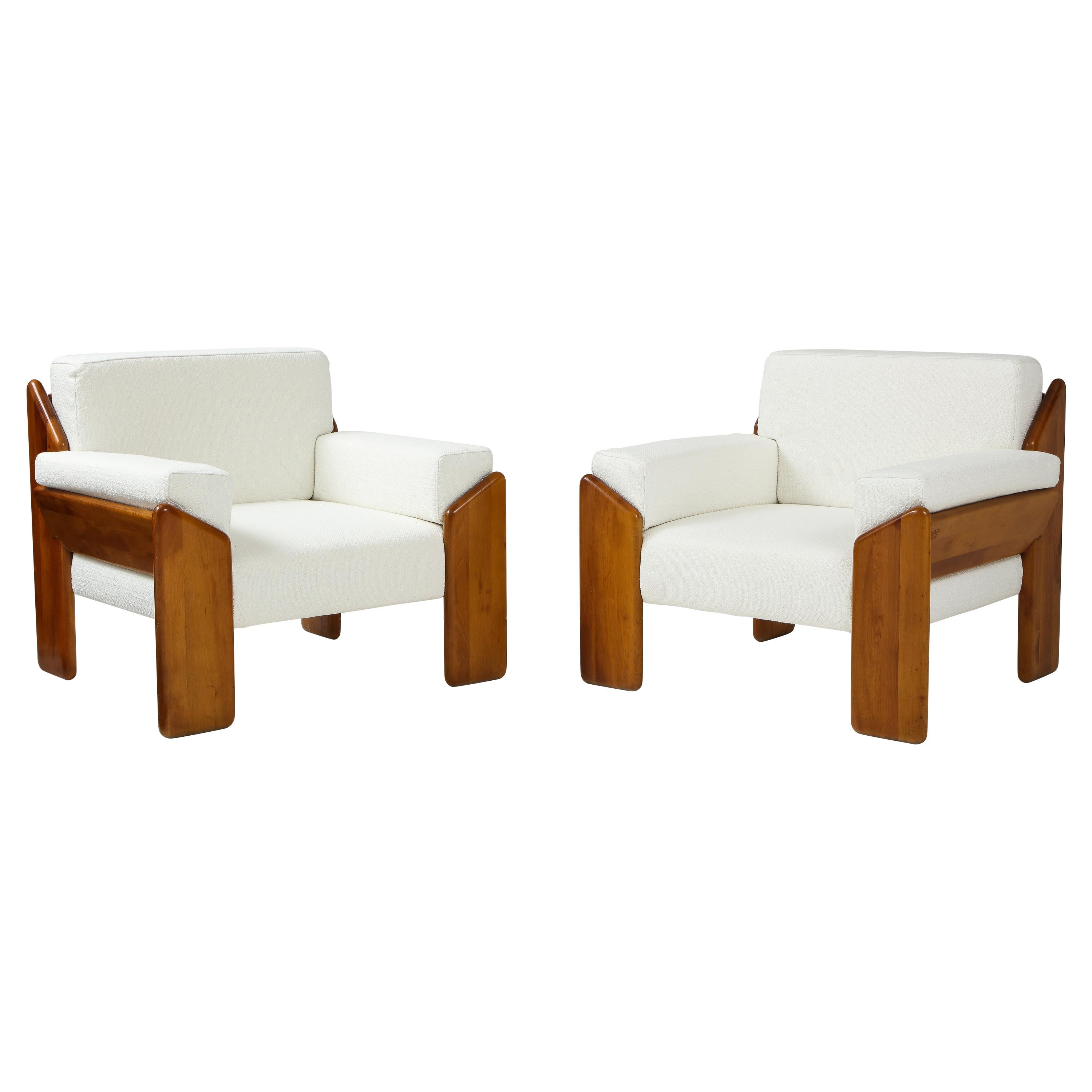 Pair of Italian Armchairs by Sapporo for Mobil Girgi, 1970's