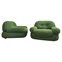 Pair of Italian Armchairs by Sapporo for Mobil Girgi