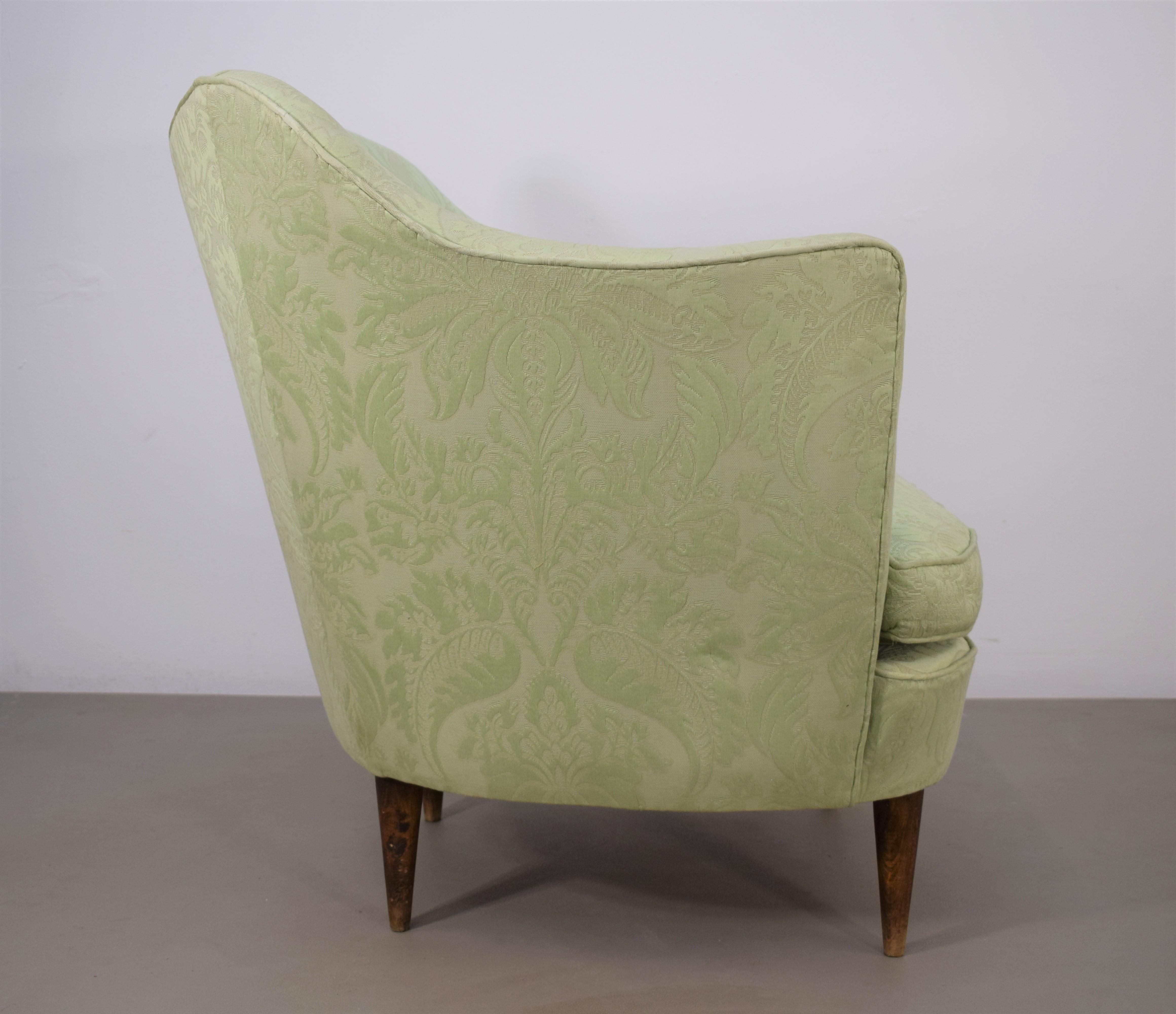 Pair of Italian Armchairs, Casa & Giardino, 1950s For Sale 1