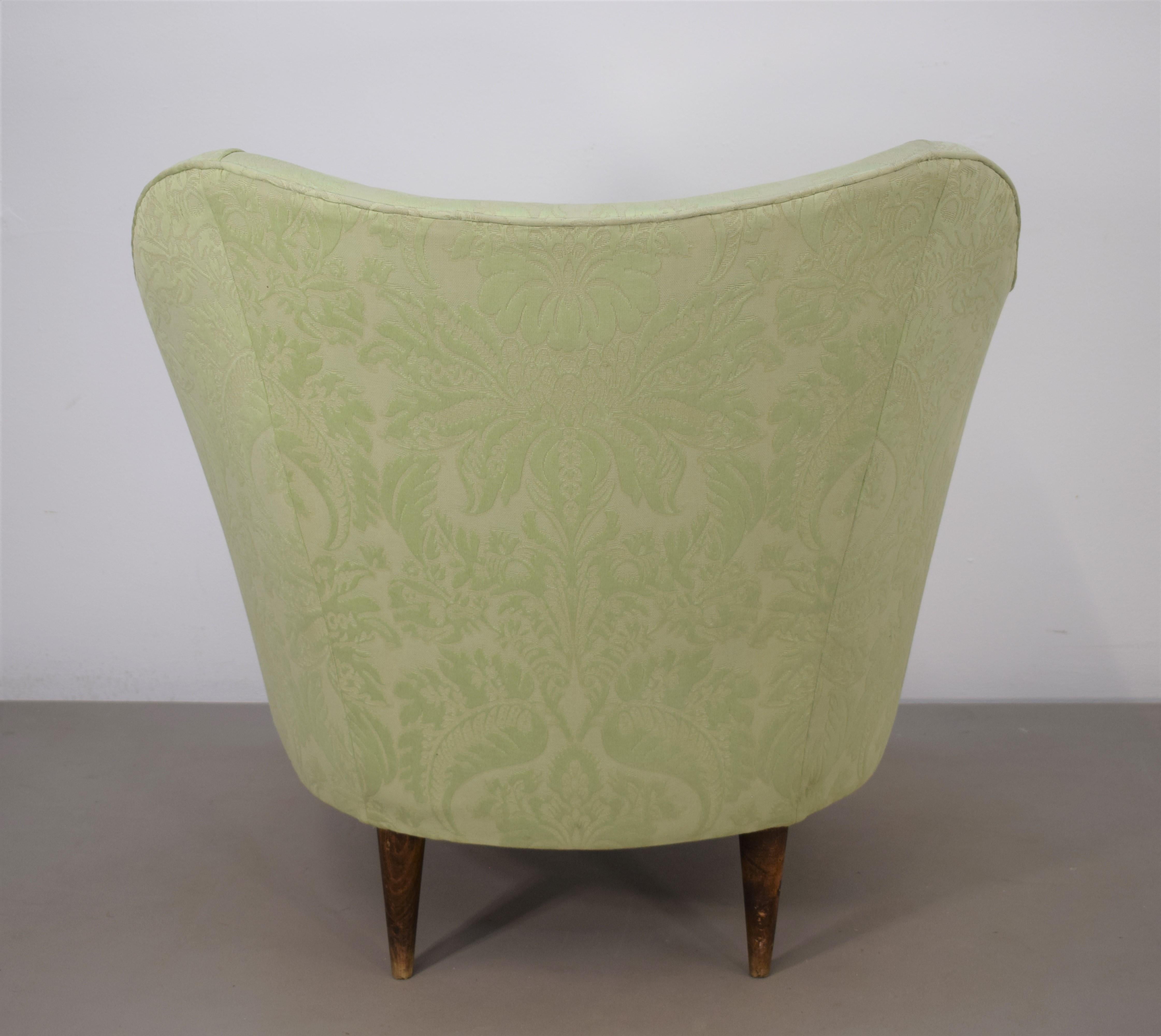 Pair of Italian Armchairs, Casa & Giardino, 1950s For Sale 3