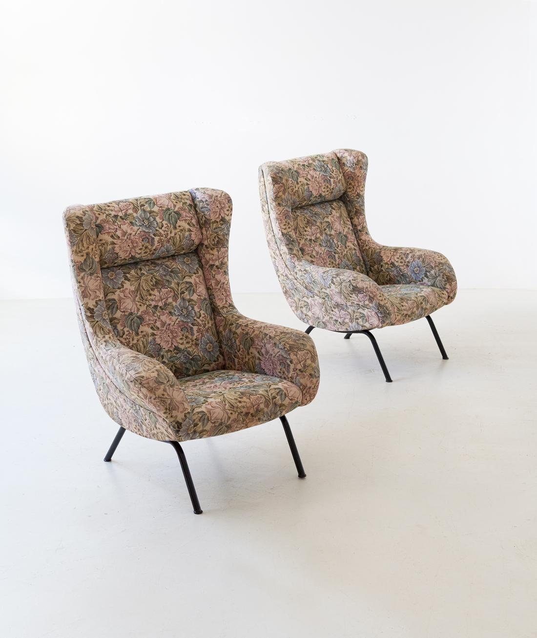 Pair of Italian Armchairs 1