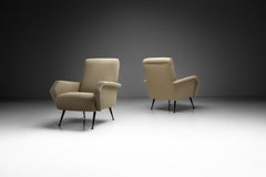 Pair of Italian Armchairs in the manner of Marco Zanuso, Italy 1960s