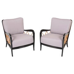 Pair of Italian Armchairs in the Manner of Paolo Buffa