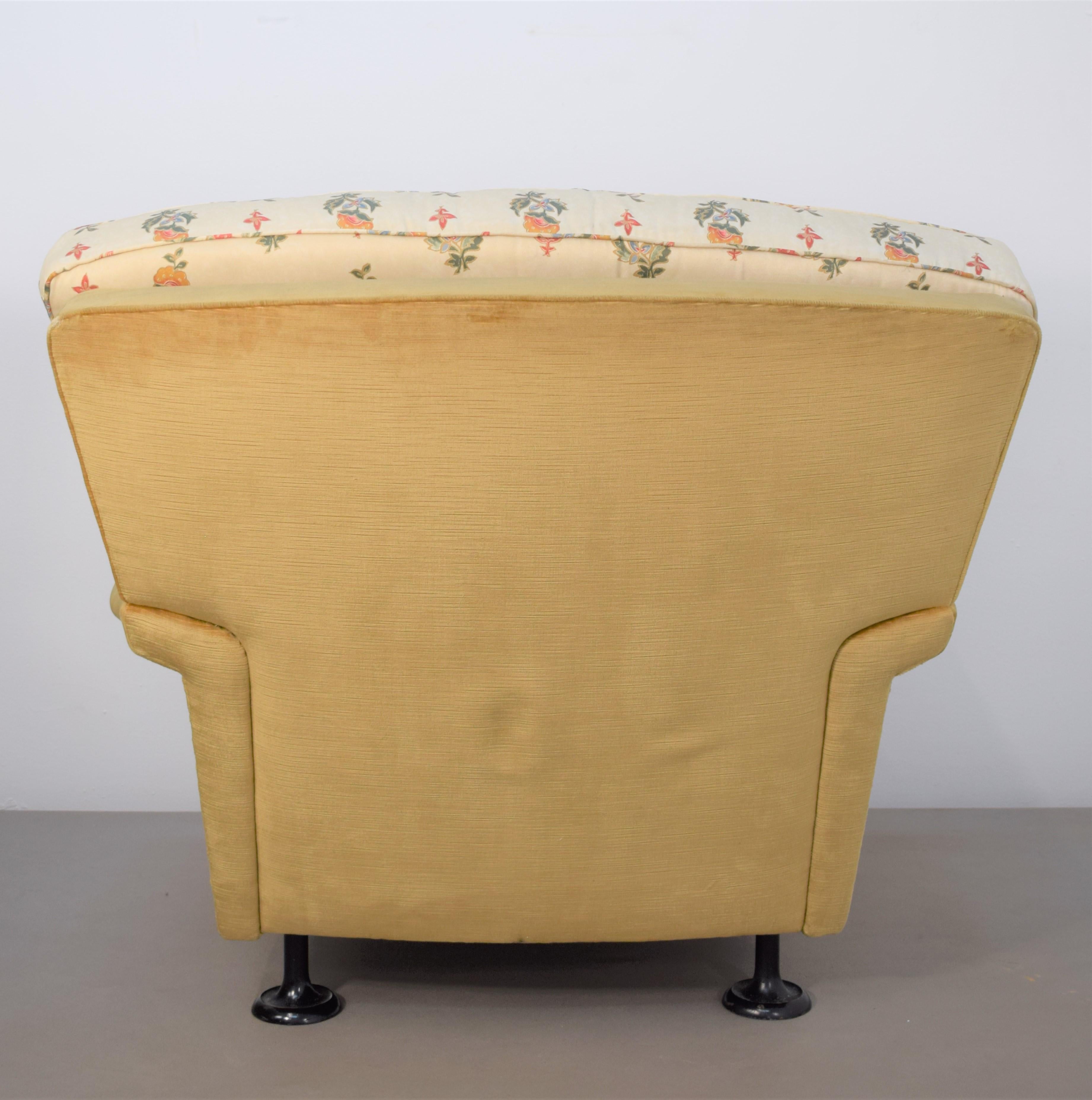Paire de fauteuils italiens dans le style de Marco Zanuso, années 1960 en vente 1