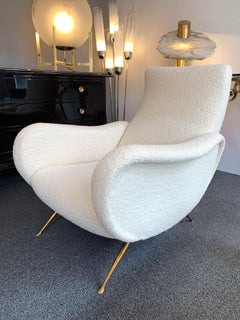 Pair of Italian Armchairs Saluzzo by Carlo Monti for CMG, Italy, 1950s