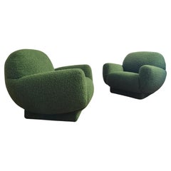 Pair of italian armchairs - space age 70s