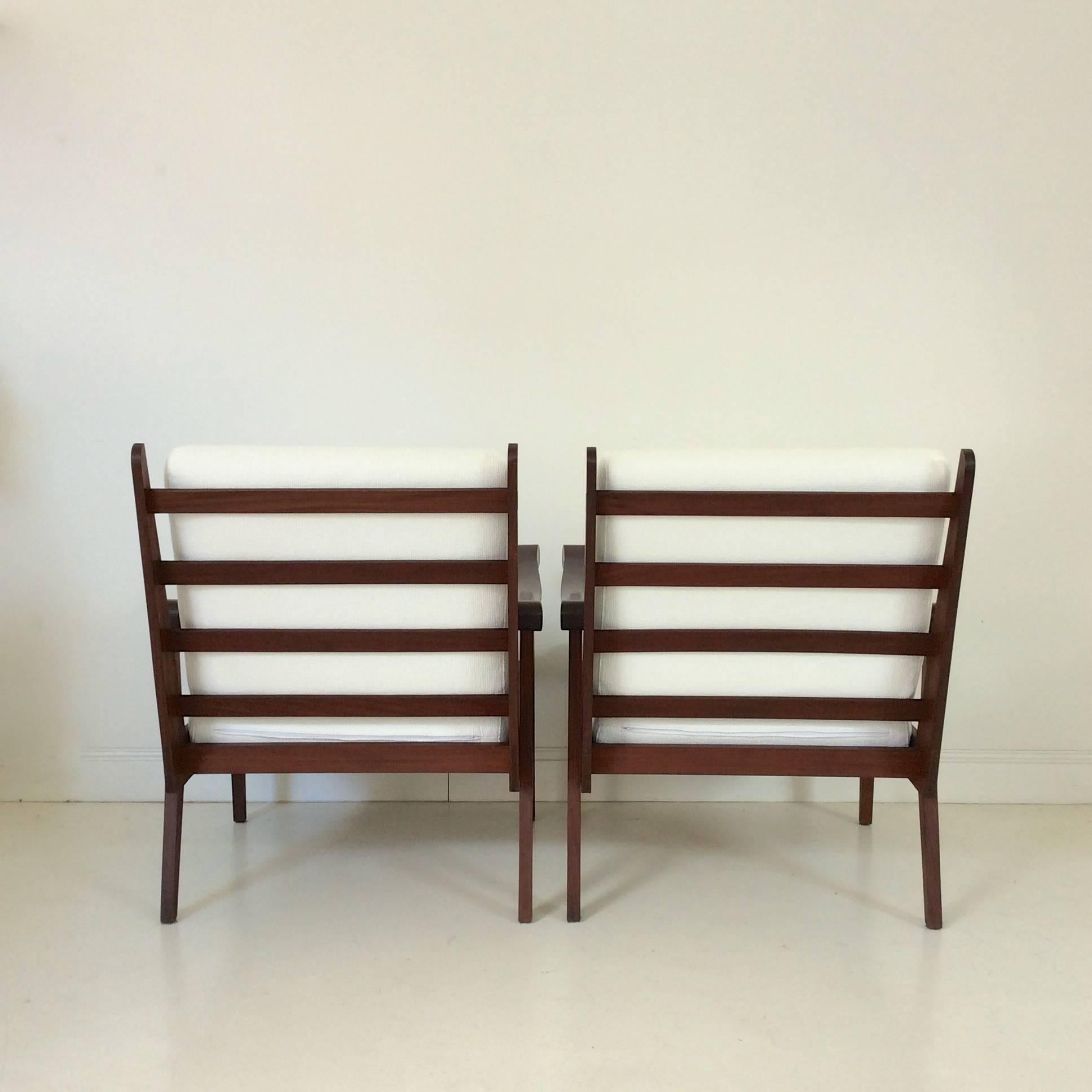 Pair of Italian Armchairs, circa 1960 In Good Condition In Brussels, BE