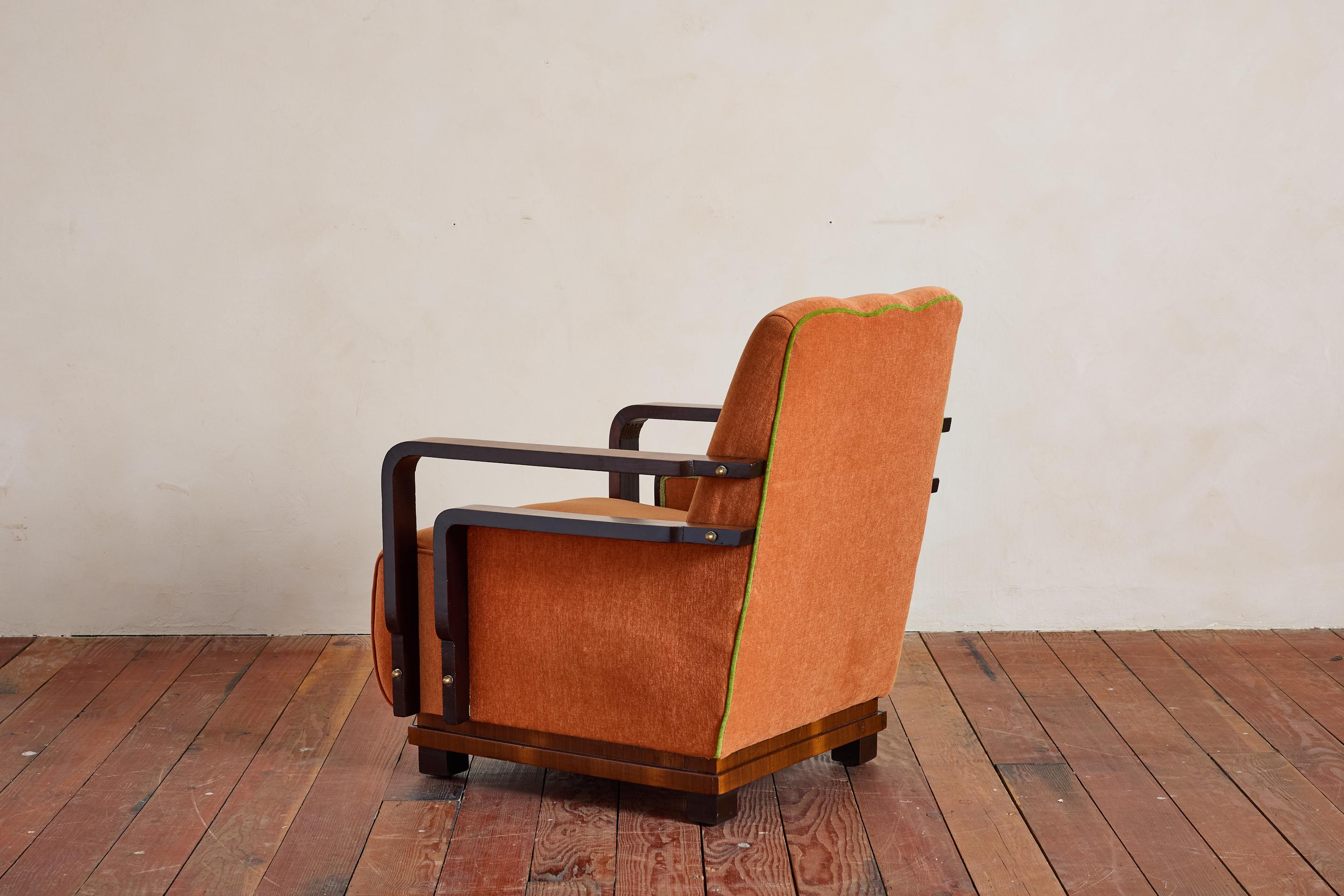 Paire de fauteuils Art déco italiens en vente 3