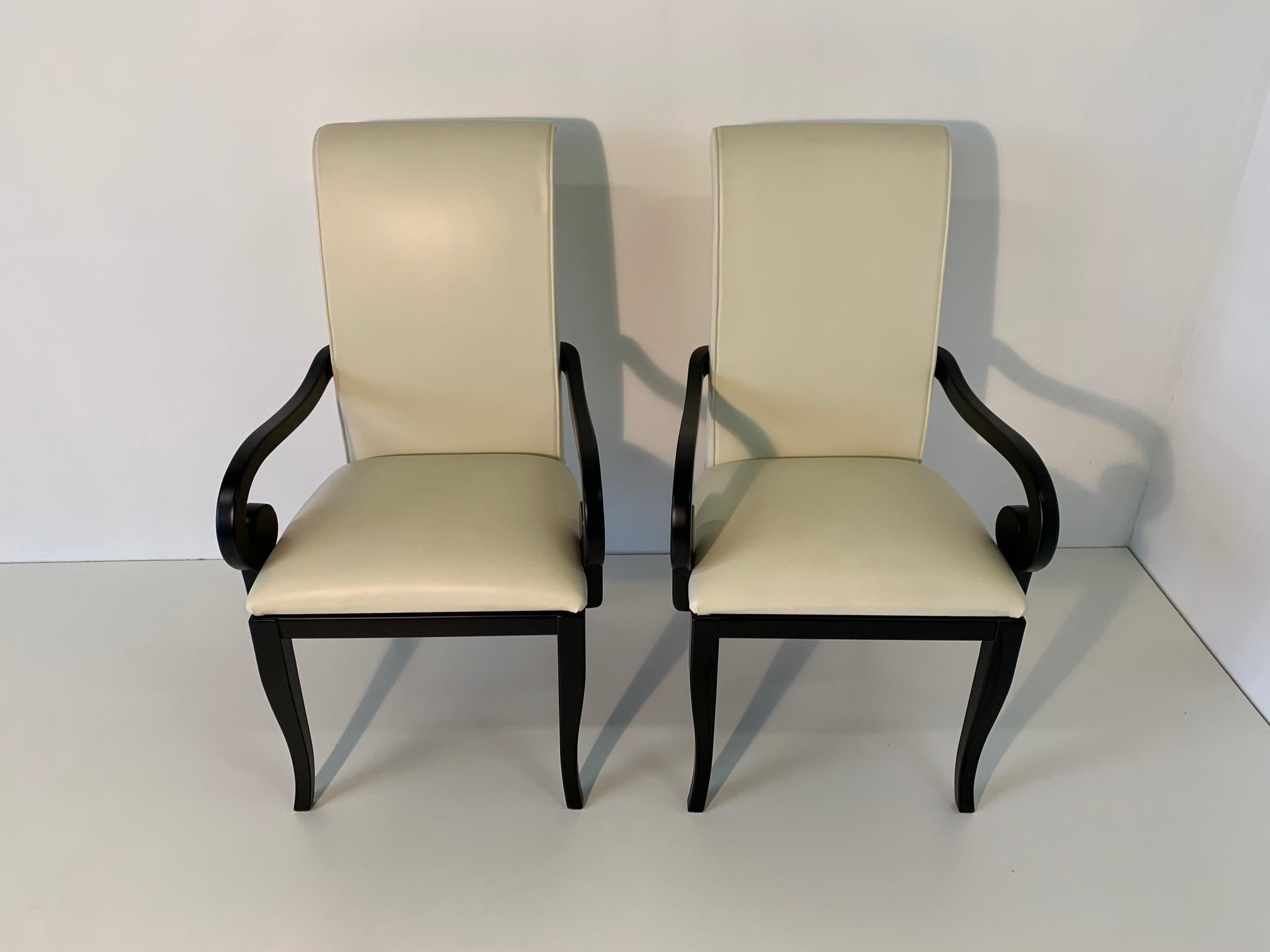 white chair with armrest