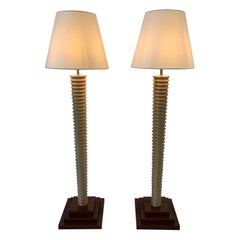 Pair of Italian Art Deco Floor Lamps