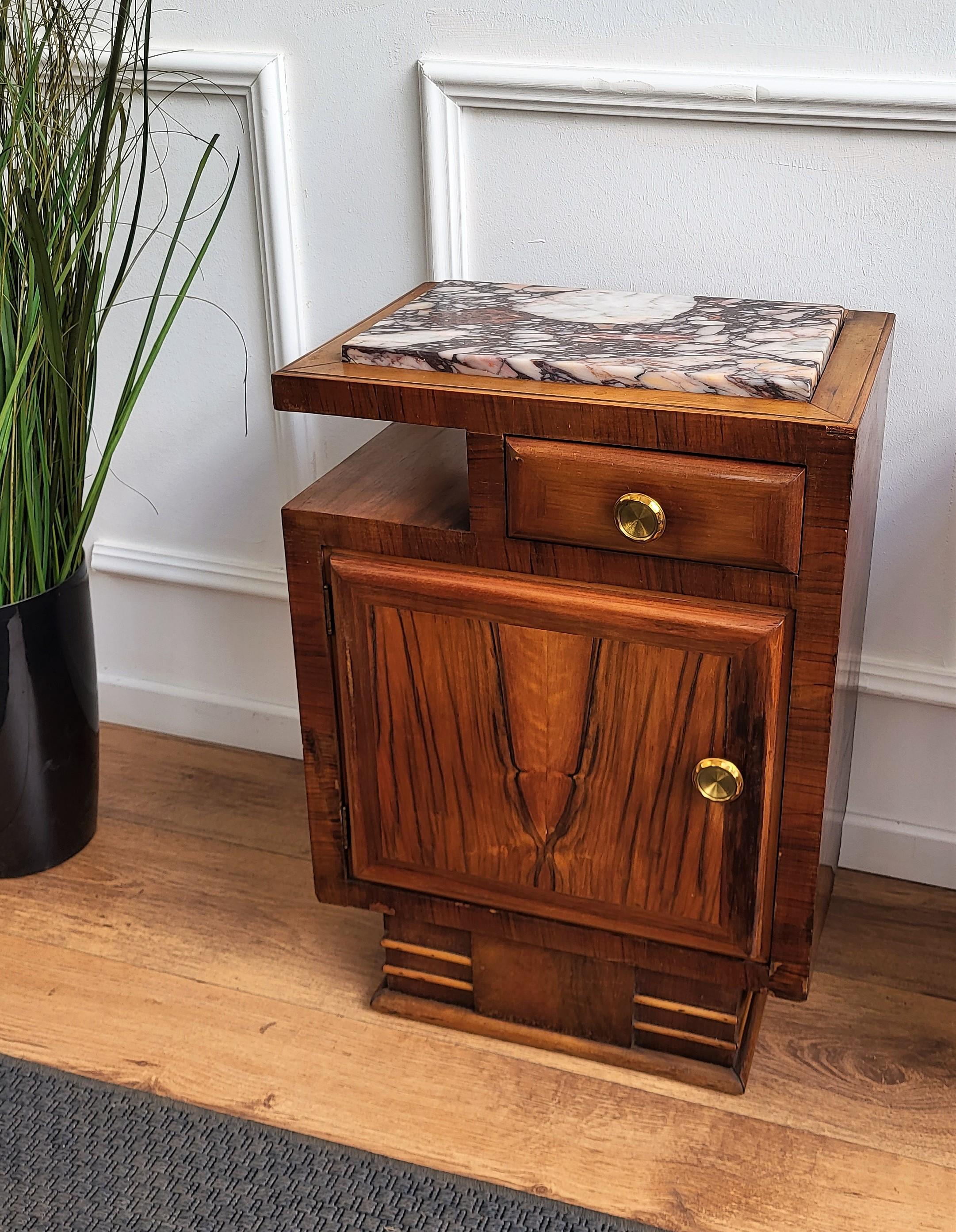 art deco nightstand pair