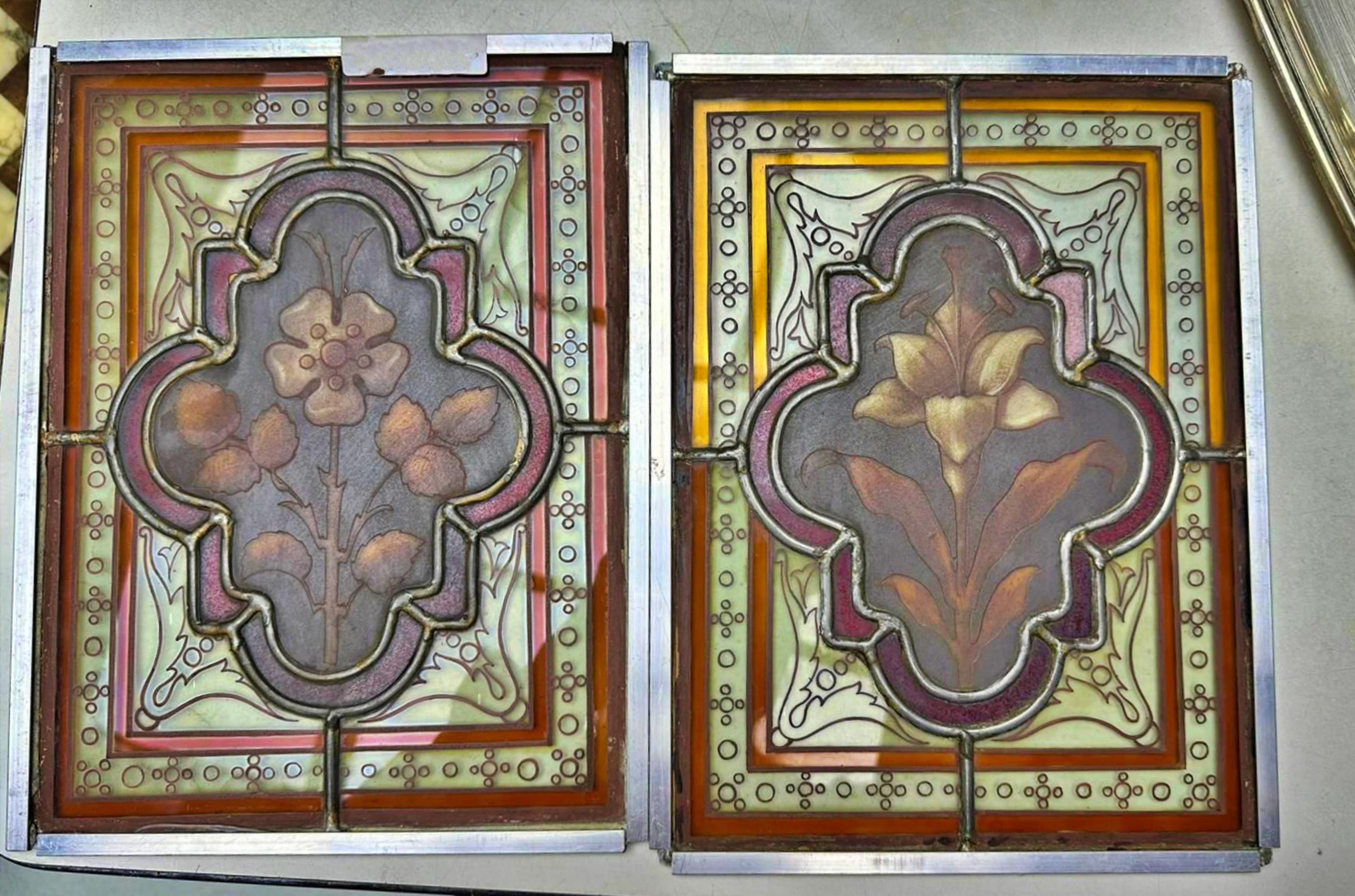 Paar italienische Art Deco Gläser spätes 19. Jahrhundert 