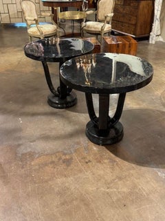 Pair of Italian Art Deco Side Tables