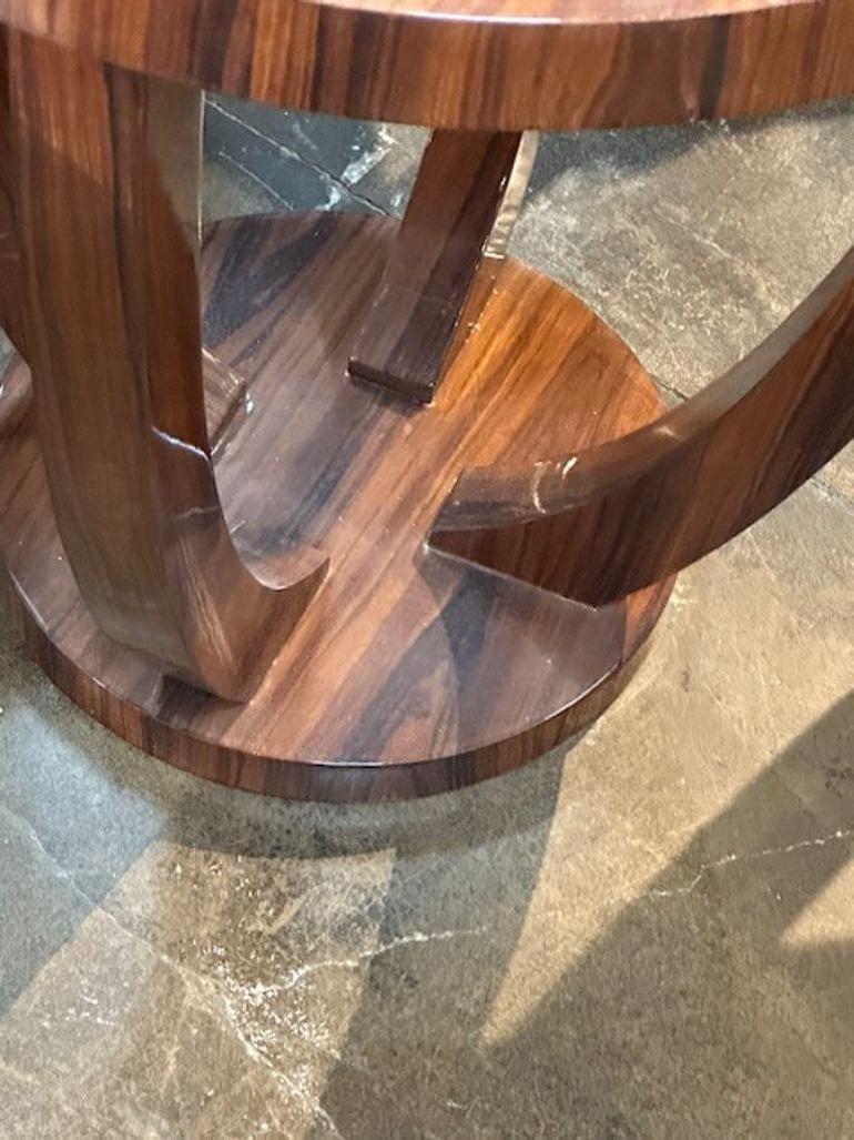 Wood Pair of Italian Art Deco Side Tables