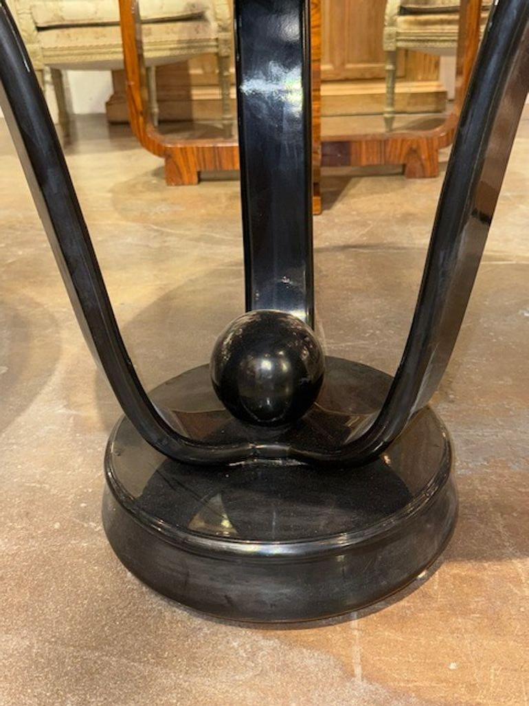 Wood Pair of Italian Art Deco Side Tables For Sale