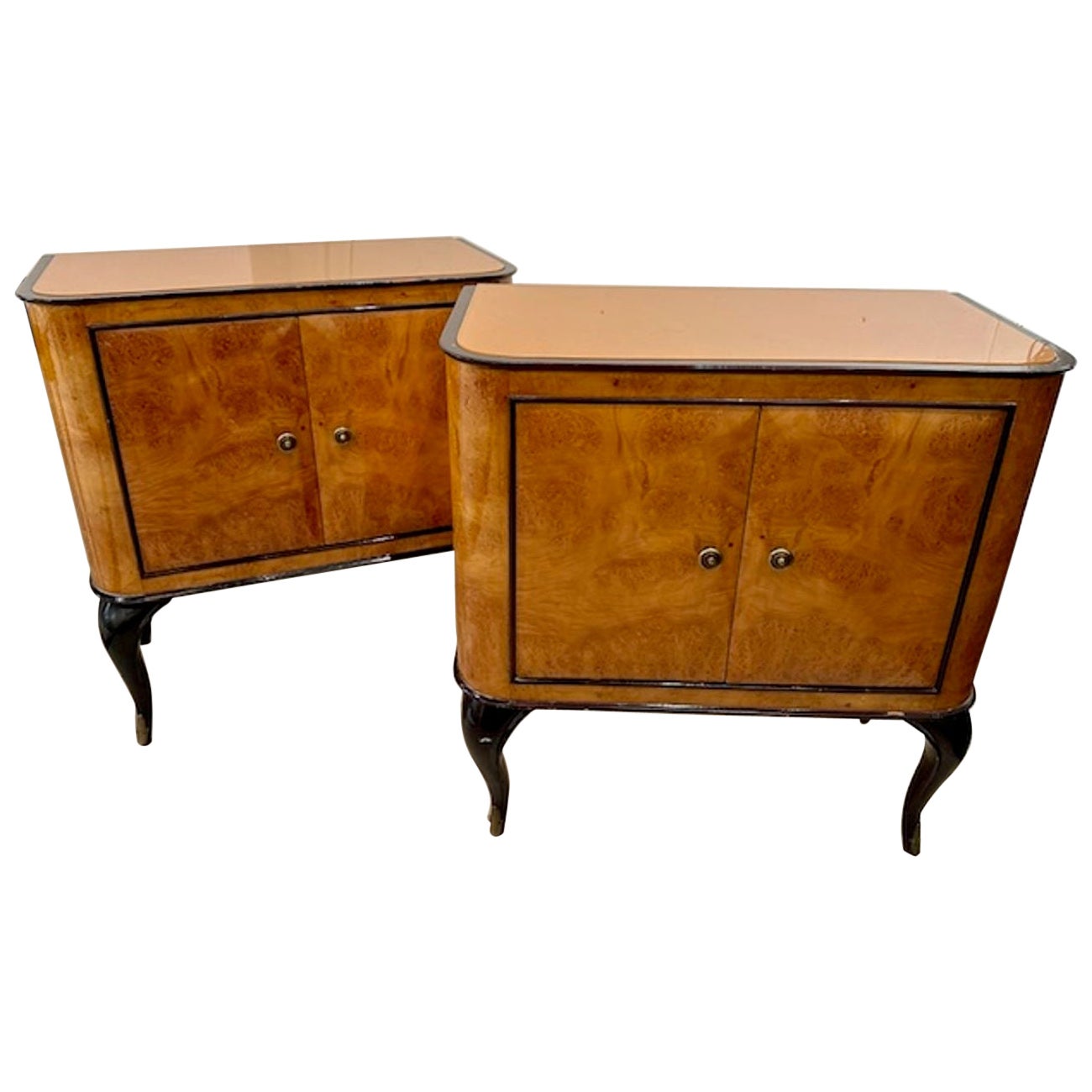 Pair of Italian Art Deco Side Tables