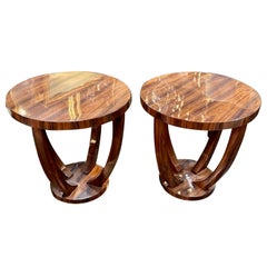 Pair of Italian Art Deco Side Tables