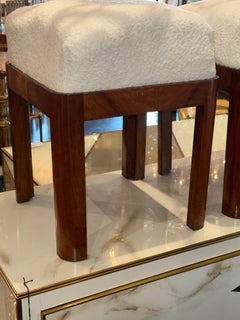 Paire de tabourets Art déco italiens