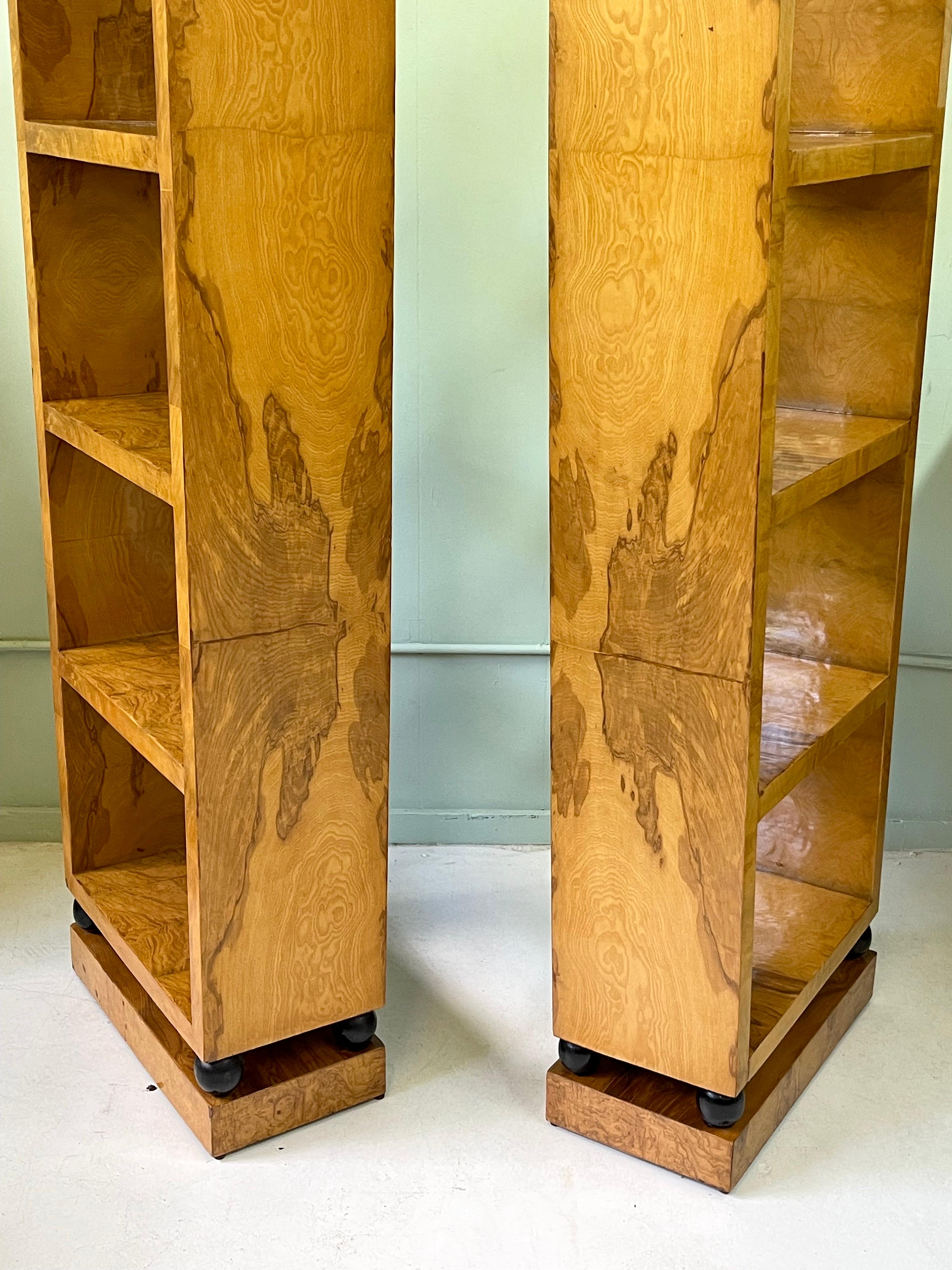 art deco bookcases