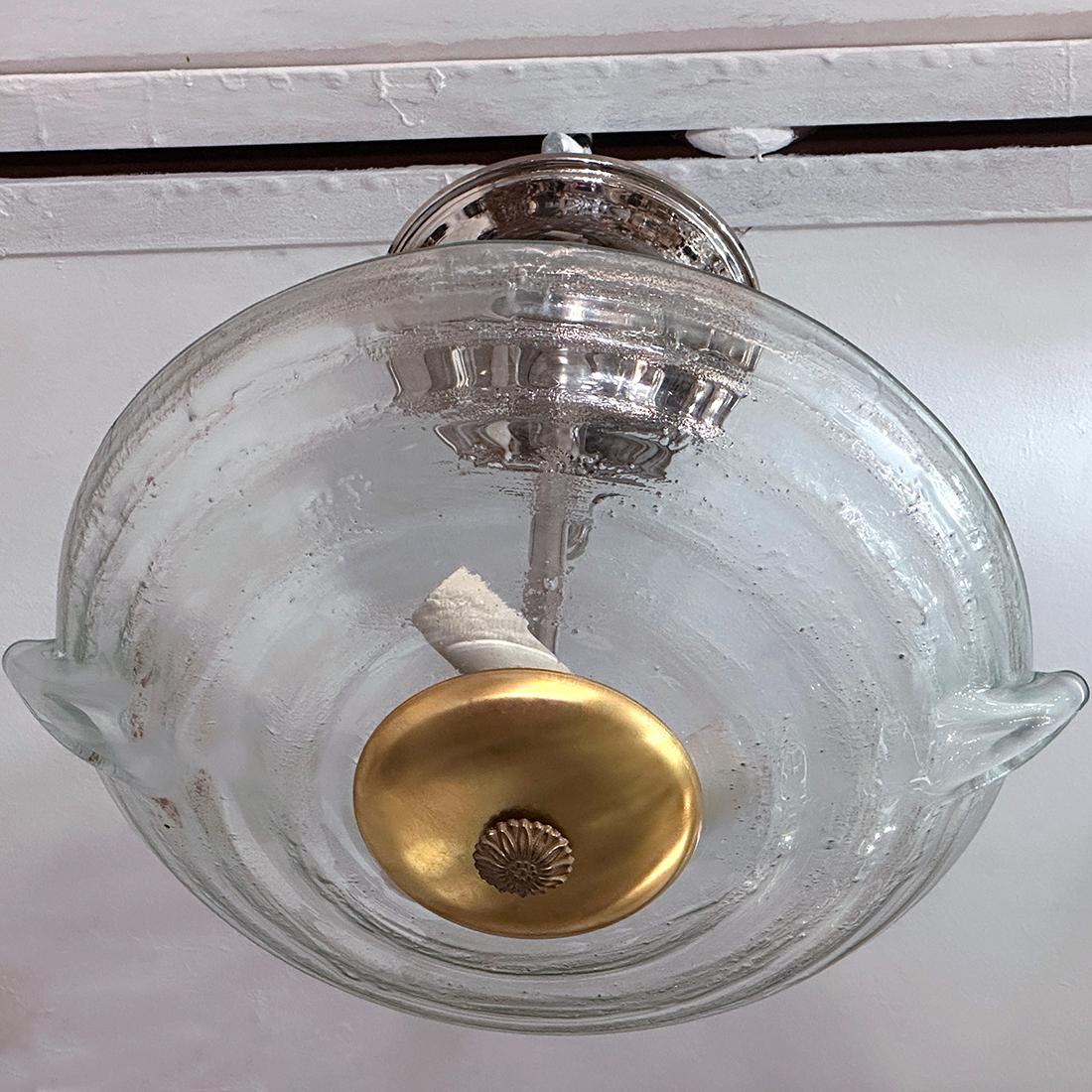 Paire de luminaires italiens en verre d'art, vendus individuellement Bon état - En vente à New York, NY