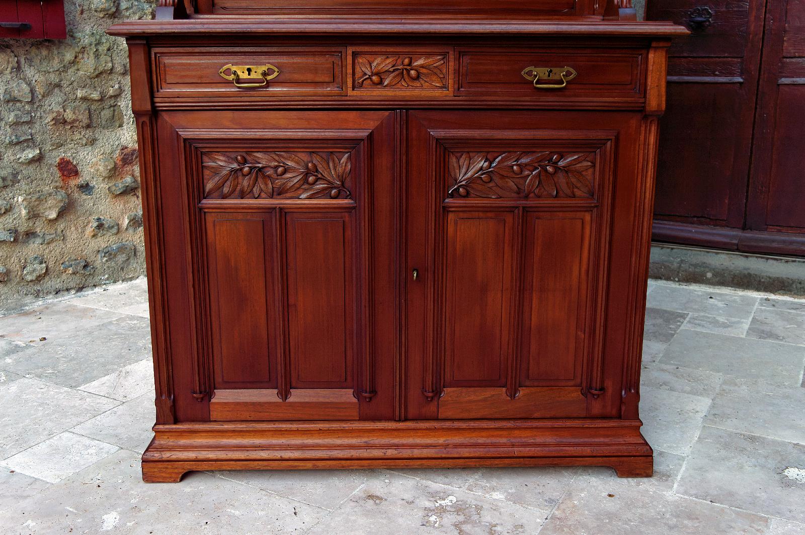 Pair of Italian Art Nouveau Twin Sideboards, circa 1910 For Sale 6