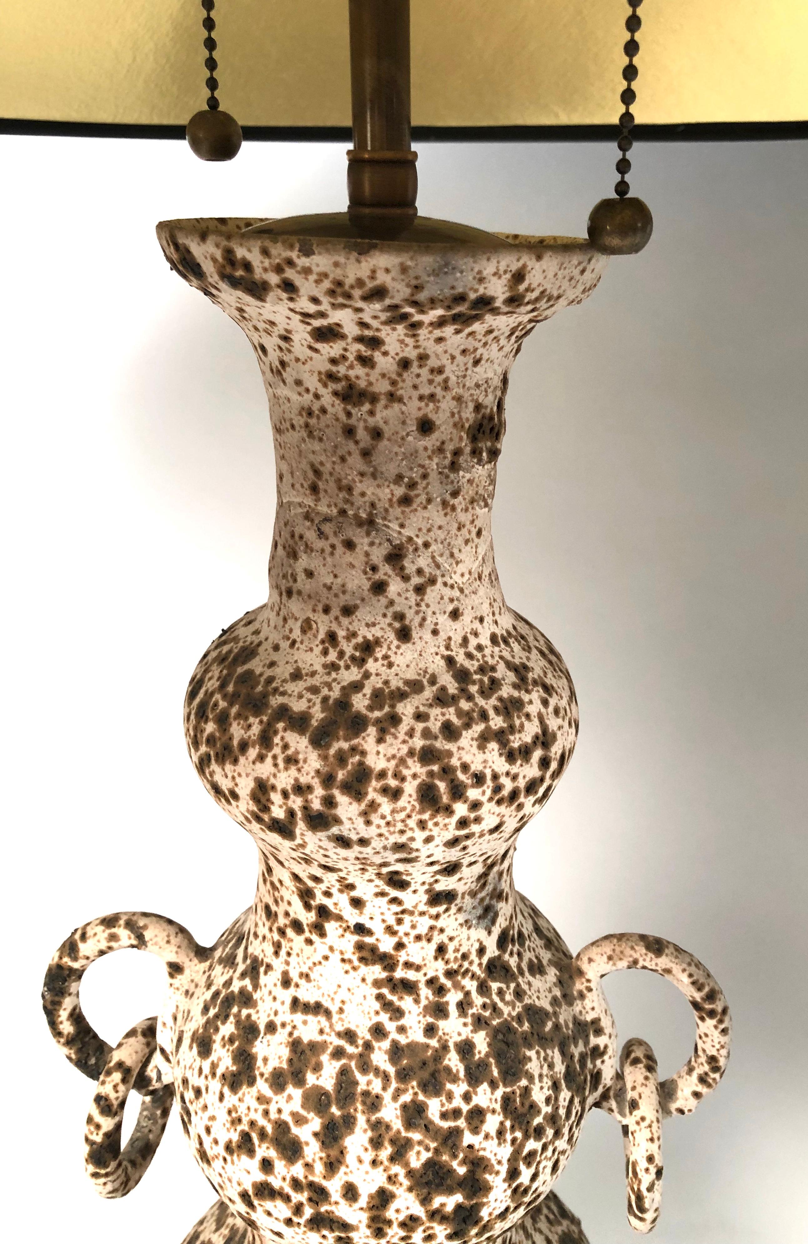 Pair of Italian Art Pottery Lamps 4