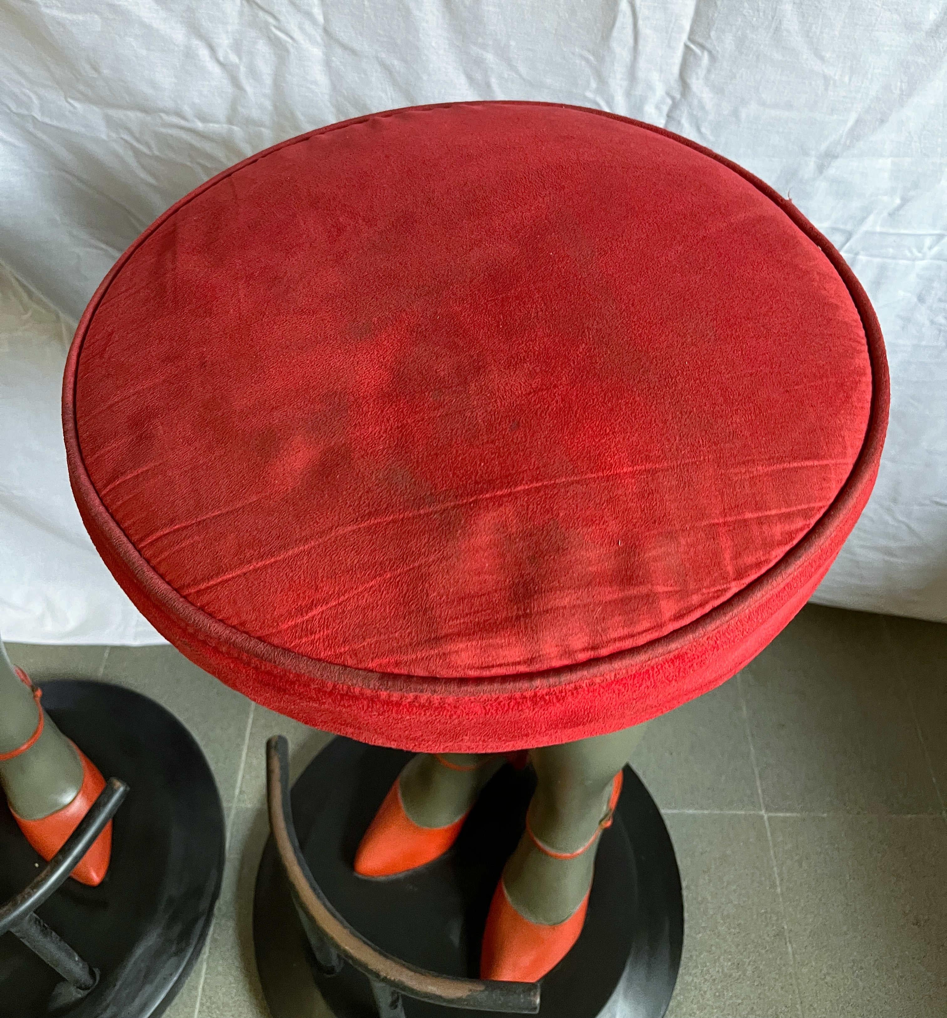 20th Century Pair of Italian Bar Stools For Sale