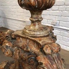 Pair of Italian Baroque Floor Torcheres