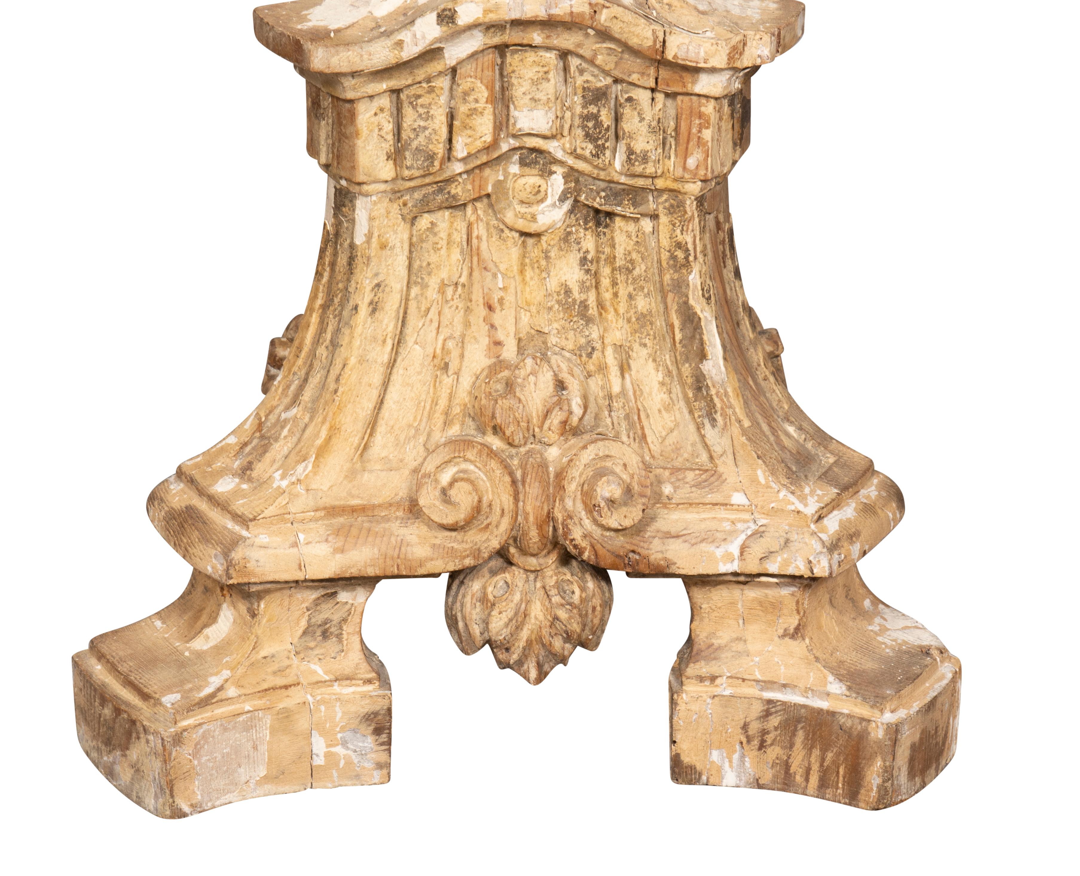 Pair of Italian Baroque Pricket Stick Table Lamps For Sale 5
