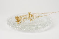 Pair of Italian Baroque-Style Glass Plates by Masserini, Italy