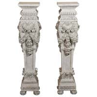 Massive Pair of French Carved Stone Columns For Sale at 1stDibs ...