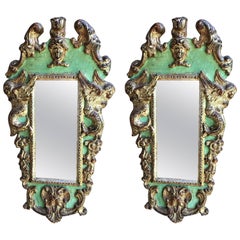 Retro Pair of Italian Baroque Style Mirrors
