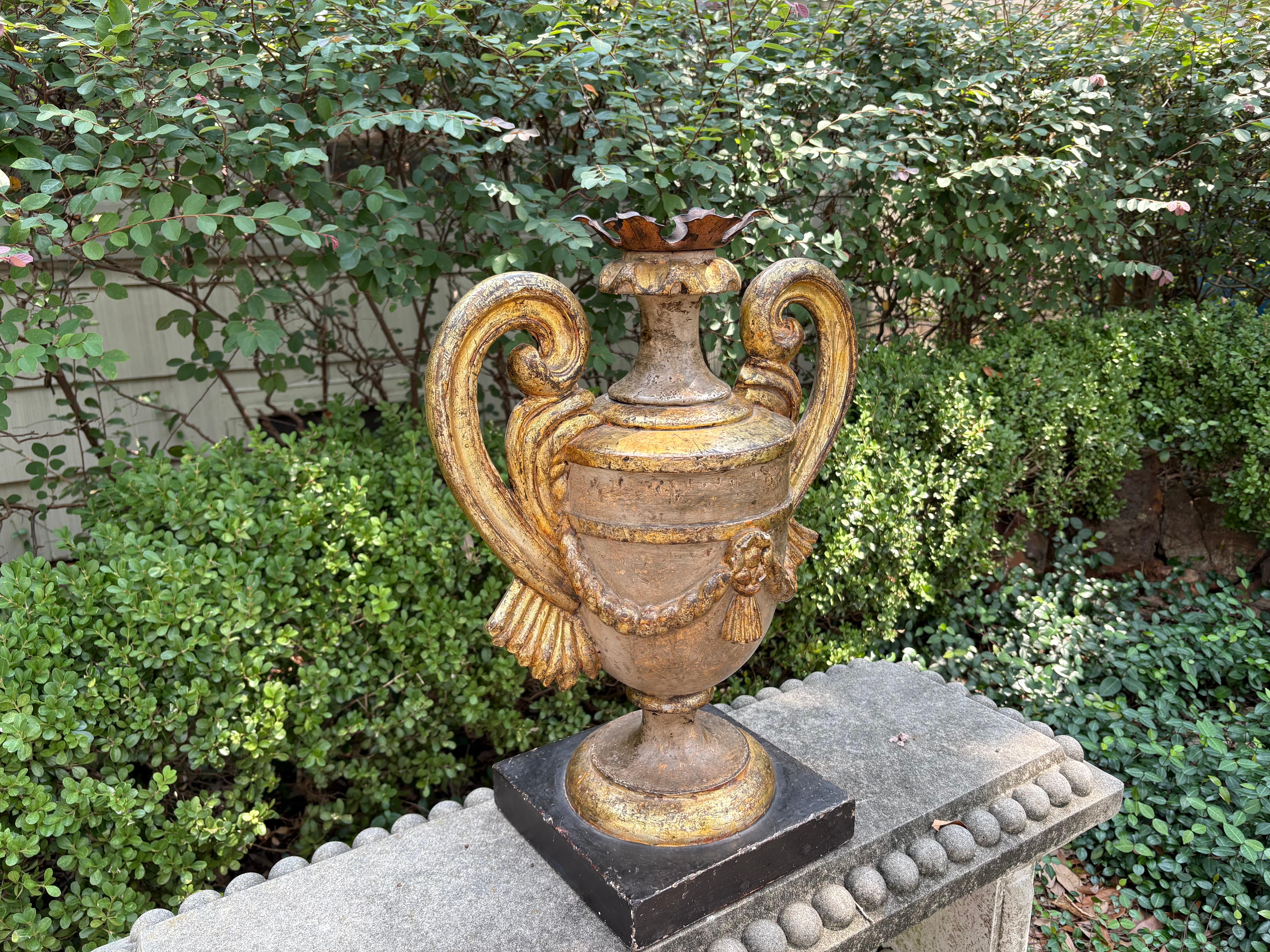 Pair Of Italian Baroque Style Urns For Sale 2