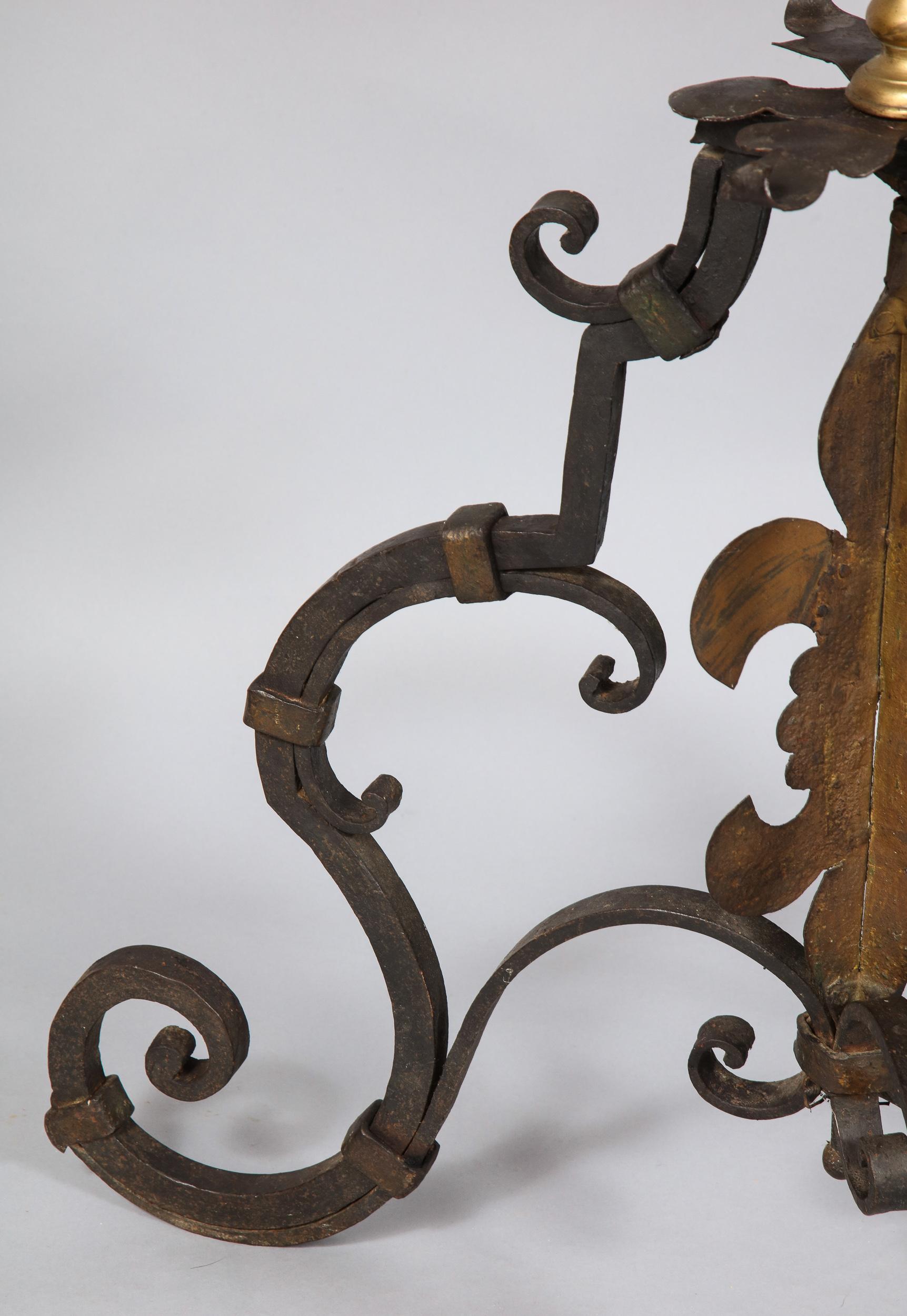 18th Century and Earlier Pair of Italian Baroque Torcheres
