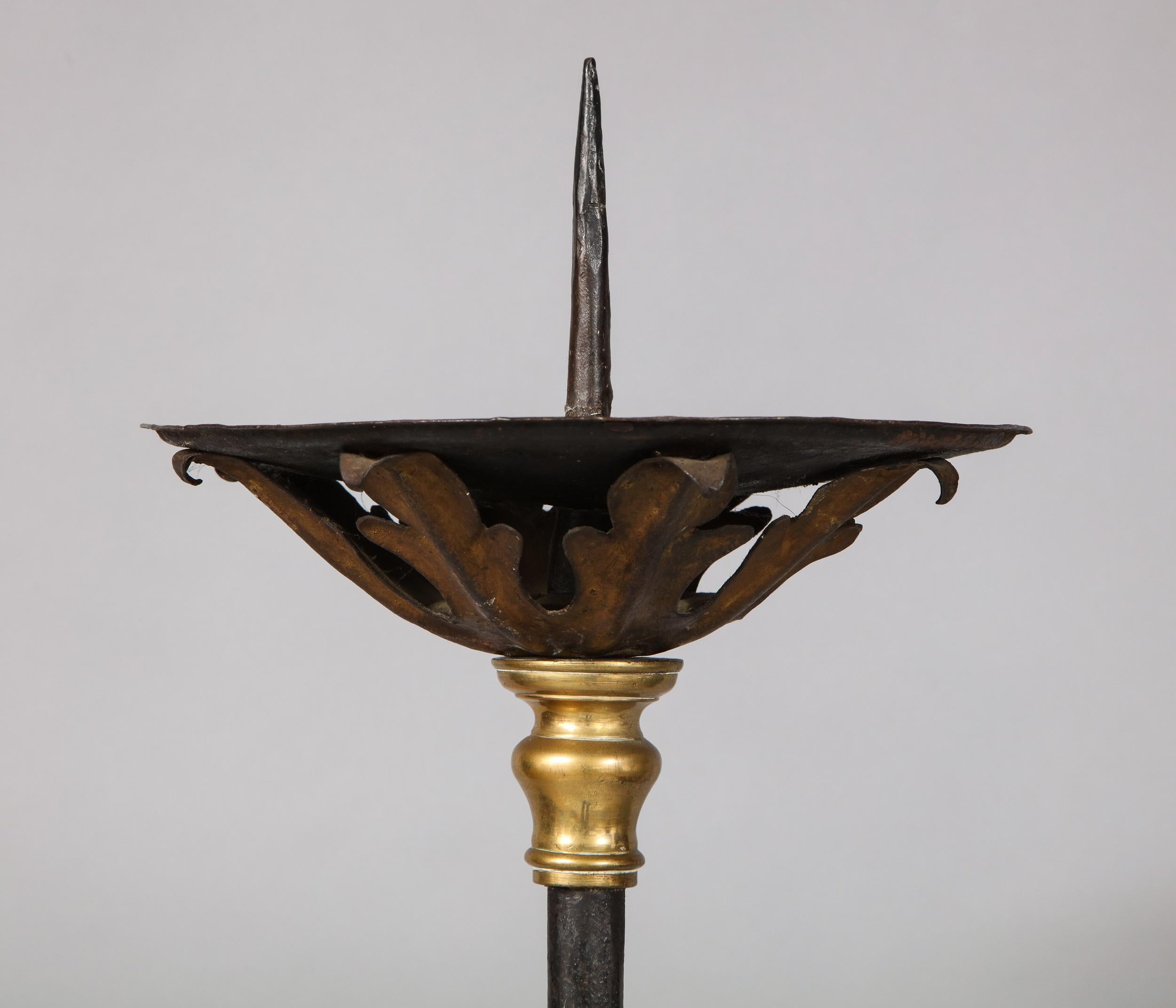 Bronze Pair of Italian Baroque Torcheres